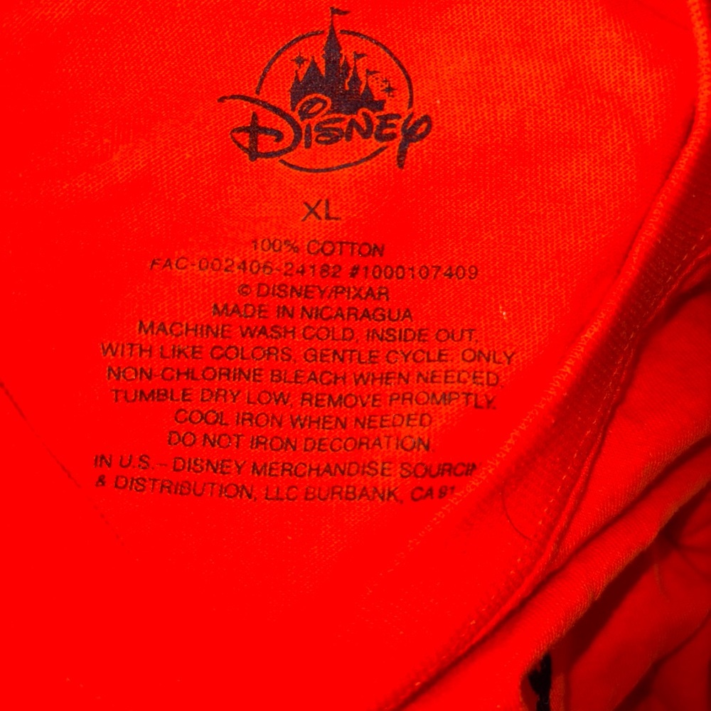 Disney Park Disneyland Pixar Lightning McQueen Halloween Kids Shirt XL - Picture 2 of 3